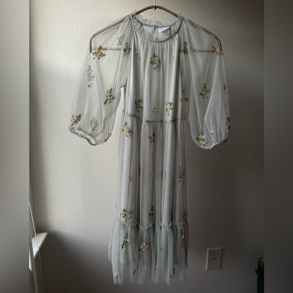 Gorgeous Girls Zara Embroidered Lace Dress Size 9 - Picture 5 of 6